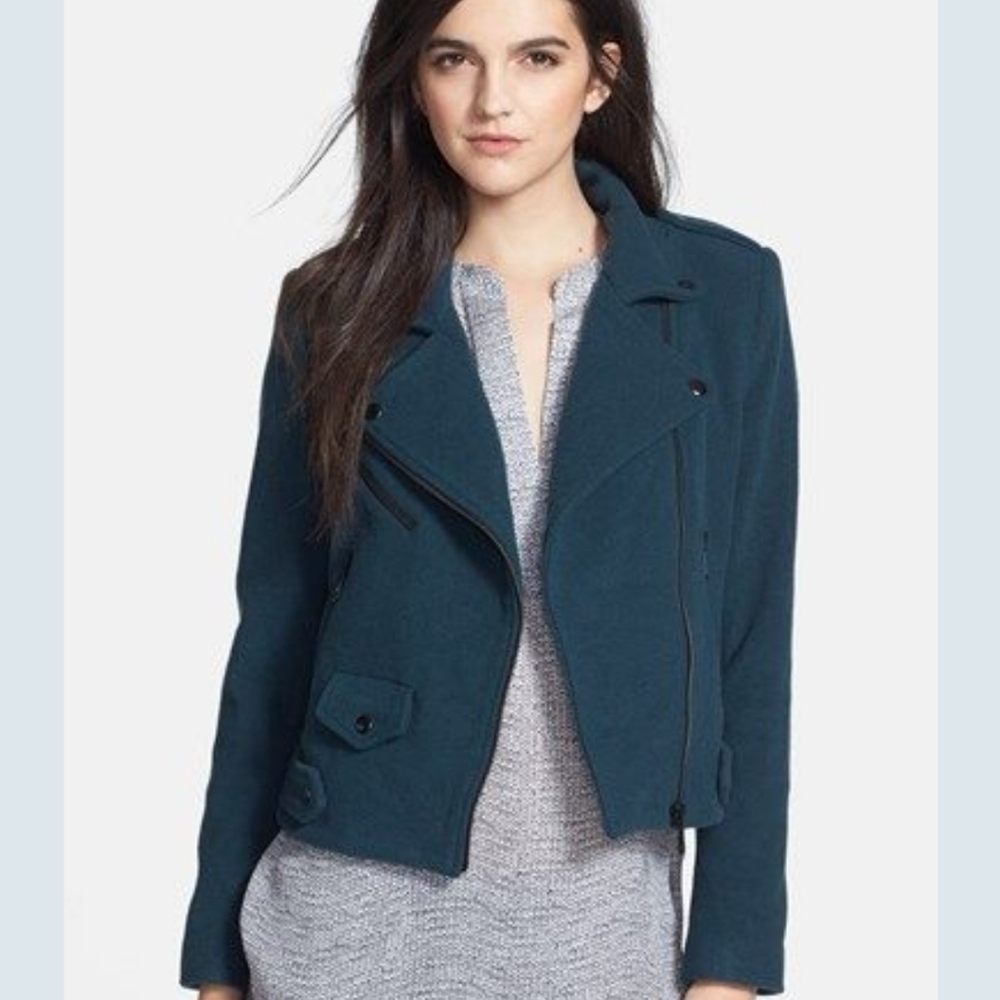 NWT Rebecca Minkoff wool blend moto jacket